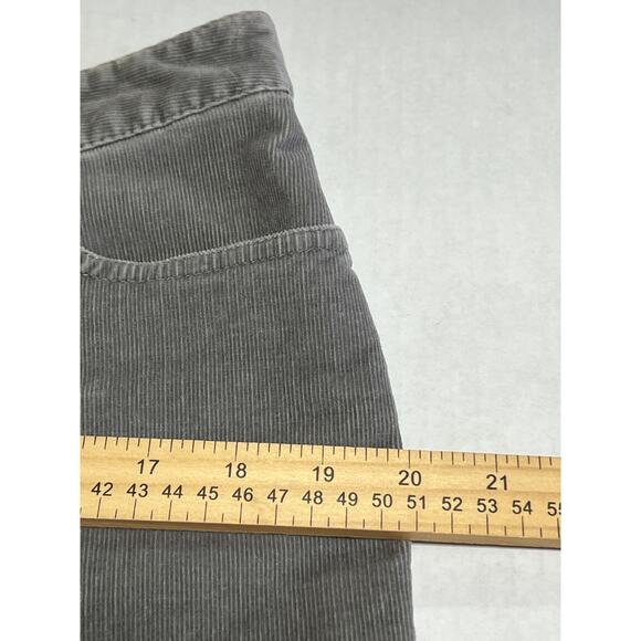 J. Jill Women's Corduroy Gray Slim Leg Pants Cotton Stretch Mid Rise Size 12 - Picture 13 of 14